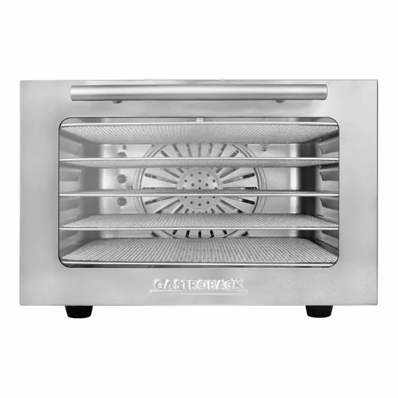 Pārtikas žāvētājs GASTROBACK Mini Professional 400 W, nerūsējošais tērauds, taimeris līdz 24 h, 282×347×206 mm