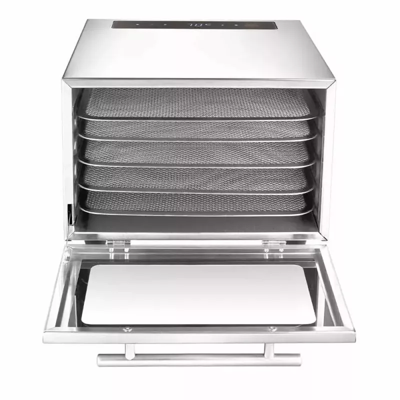 Pārtikas žāvētājs GASTROBACK Mini Professional 400 W, nerūsējošais tērauds, taimeris līdz 24 h, 282×347×206 mm