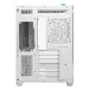 PC korpusa tornis DeepCool CG530U 4F Balts — aizmugurējais barošanas bloks, atbalsta 3x120mm sānu + 1x120mm aizmugurējo ventilatoru, 120/140mm ventilatoru stiprinājumi, 2,5 collu un 3,5 collu HDD