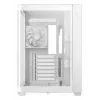 PC korpusa tornis DeepCool CG530U 4F Balts — aizmugurējais barošanas bloks, atbalsta 3x120mm sānu + 1x120mm aizmugurējo ventilatoru, 120/140mm ventilatoru stiprinājumi, 2,5 collu un 3,5 collu HDD