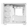 PC korpusa tornis DeepCool CG530U 4F Balts — aizmugurējais barošanas bloks, atbalsta 3x120mm sānu + 1x120mm aizmugurējo ventilatoru, 120/140mm ventilatoru stiprinājumi, 2,5 collu un 3,5 collu HDD
