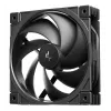 Datora korpusa ventilators DeepCool FD12 V2 120 mm melns, 500–2500 RPM, hidrauliskais gultnis, 4 gab.
