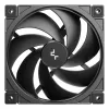 Datora korpusa ventilators DeepCool FD12 V2 120 mm melns, 500–2500 RPM, hidrauliskais gultnis, 4 gab.