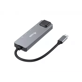 Equip 5-in-1 daudzfunkciju adapteris, 2.5GbE, USB-A x 2, USB-C x 1, USB-C, 100W USB PD