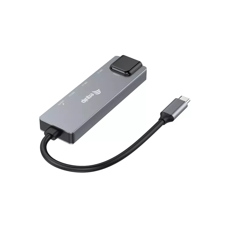 Equip 5-in-1 daudzfunkciju adapteris, 2.5GbE, USB-A x 2, USB-C x 1, USB-C, 100W USB PD
