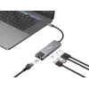 Equip 5-in-1 daudzfunkciju adapteris, 2.5GbE, USB-A x 2, USB-C x 1, USB-C, 100W USB PD
