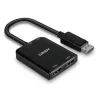 Lindy DisplayPort uz 2 portu HDMI MST centrmezgls, DisplayPort, 2 x HDMI, vīrišķais, sievišķā, taisns, taisns