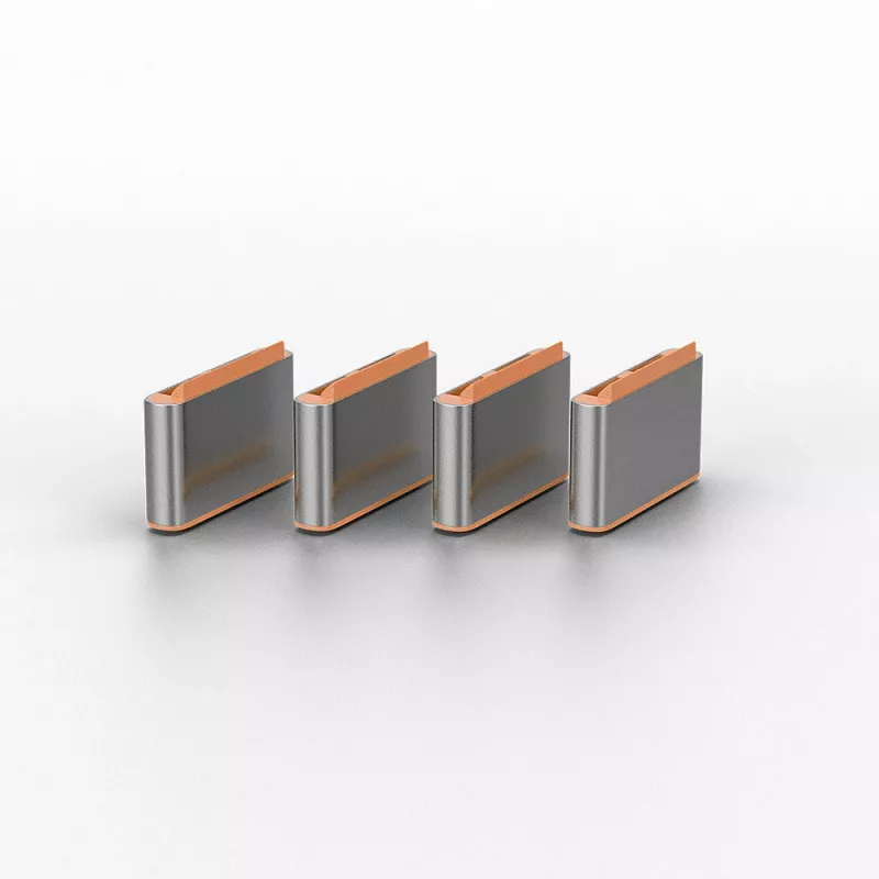 Lindy USB Type C pieslēgvietu bloķētāji (bez atslēgas) – 10 gab. iepakojumā, oranži