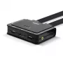 Lindy 2 Portu DisplayPort 1.2, USB Type C, USB 2.0 un Audio Kabeļa KVM Slēdzis