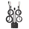 Lindy 2 Portu DisplayPort 1.2, USB Type C, USB 2.0 un Audio Kabeļa KVM Slēdzis