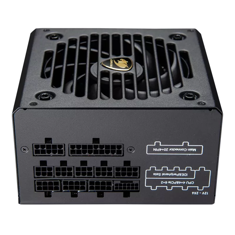 Barošanas bloks Cougar GR 850W ATX3.1 PCIe 5.1 80 PLUS Gold, 850 W, 20+4 pin ATX, 120 mm ventilators, melns