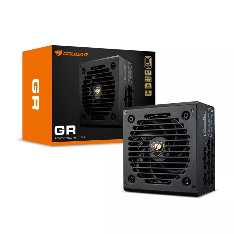 Barošanas bloks Cougar GR 850W ATX3.1 PCIe 5.1 80 PLUS Gold, 850 W, 20+4 pin ATX, 120 mm ventilators, melns