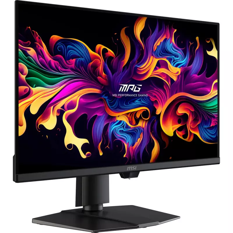 Datora monitors MSI MPG 271QRDE QD-OLED X50, 26,5 collas (67,3 cm), 2560×1440, QD-OLED, 1 ms, 16:9, USB 2.0 centrmezgls, VESA, augstumā regulējams, melns