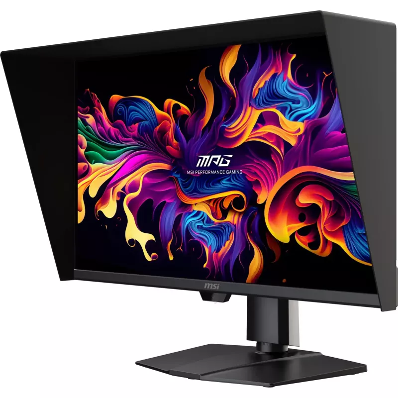Datora monitors MSI MPG 271QRDE QD-OLED X50, 26,5 collas (67,3 cm), 2560×1440, QD-OLED, 1 ms, 16:9, USB 2.0 centrmezgls, VESA, augstumā regulējams, melns