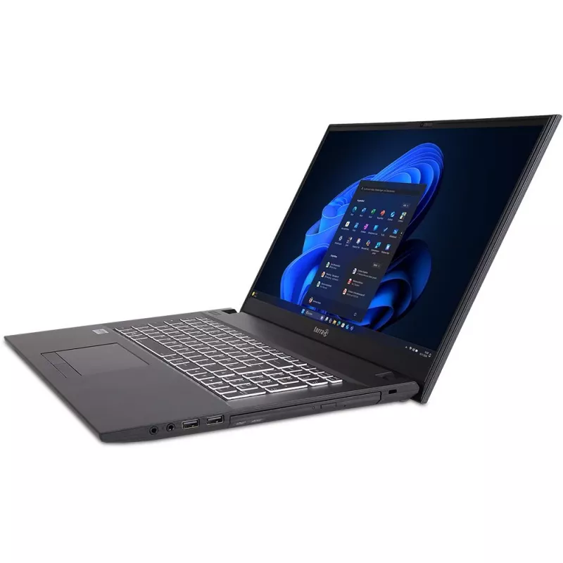 TERRA MOBILE 1716R Intel® Core™ i3 i3-1315U klēpjdators, 43,9 cm (17,3 collas), Full HD, 16 GB DDR4-SDRAM, 500 GB SSD, Wi-Fi 6 (802.11ax), Windows 11 Pro, Vācu, Pelēks
