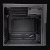 PC Micro Tower korpuss LC-Power 2004MB-V3, Micro-ATX/Mini-ITX, melns, augšpusē novietots PSU, atbalsta 2×3,5 collu + 2×2,5 collu, USB 3.2 Gen1