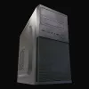PC Micro Tower korpuss LC-Power 2004MB-V3, Micro-ATX/Mini-ITX, melns, augšpusē novietots PSU, atbalsta 2×3,5 collu + 2×2,5 collu, USB 3.2 Gen1