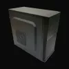 PC Micro Tower korpuss LC-Power 2004MB-V3, Micro-ATX/Mini-ITX, melns, augšpusē novietots PSU, atbalsta 2×3,5 collu + 2×2,5 collu, USB 3.2 Gen1