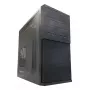 PC Micro Tower korpuss LC-Power 2004MB-V3, Micro-ATX/Mini-ITX, melns, augšpusē novietots PSU, atbalsta 2×3,5 collu + 2×2,5 collu, USB 3.2 Gen1