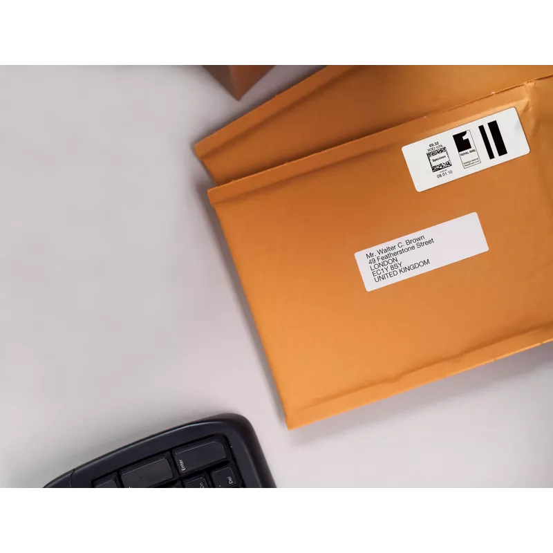 DYMO oriģinālās LabelWriter lielās adrešu etiķetes | 36 mm x 89 mm | Rullis ar 260 | Melna druka uz balta | priekš LabelWriter etiķešu printeriem