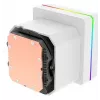 Universāls šķidruma dzesētājs Thermaltake TH360 V3 Ultra ARGB — 3x 120 mm ventilatori, 500–2500 RPM, 12 V, balts