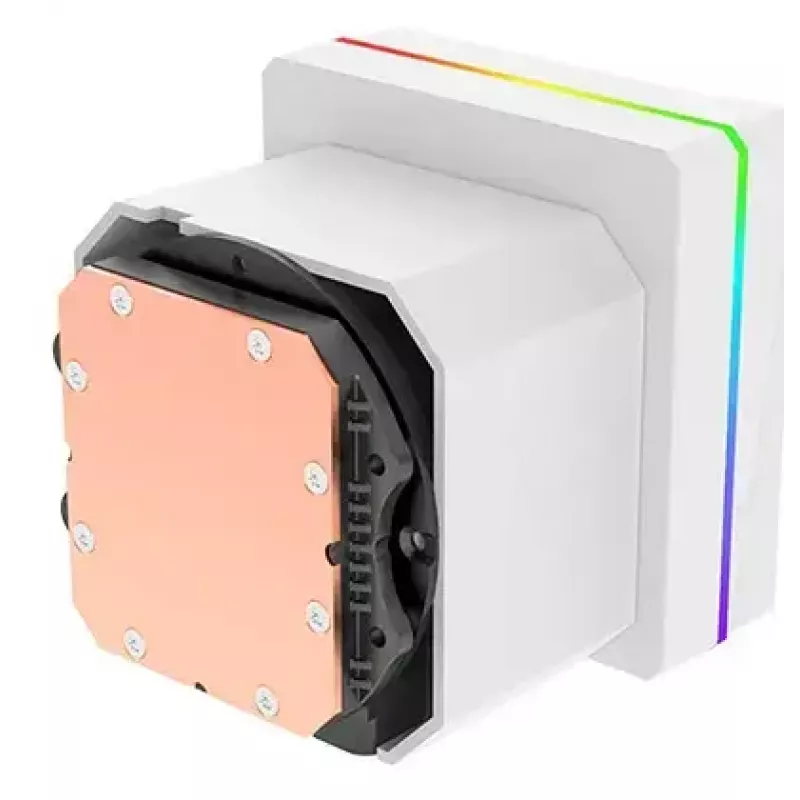 Universāls šķidruma dzesētājs Thermaltake TH360 V3 Ultra ARGB — 3x 120 mm ventilatori, 500–2500 RPM, 12 V, balts