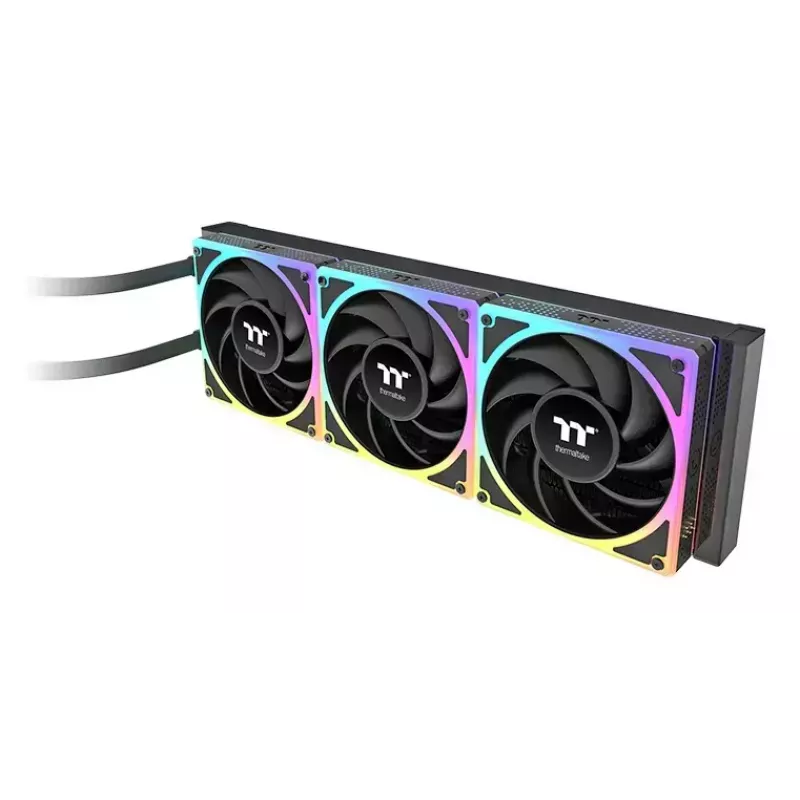 Thermaltake MAGCurve 360 Ultra AIO šķidruma CPU dzesētājs ar ARGB ventilatoriem, 360mm radiators, melns