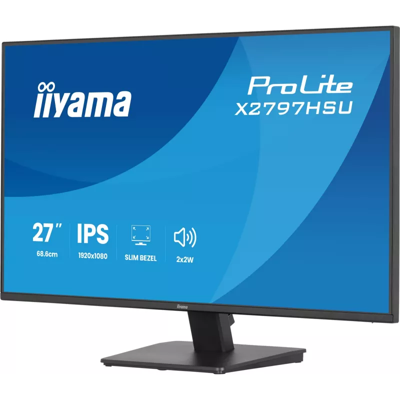 Datora monitors IIYAMA ProLite X2797HSU-B1 27 collas (68,6 cm) Full HD 1920×1080 LED matēts 4 ms USB 3.2 Gen 1 skaļruņi VESA melns