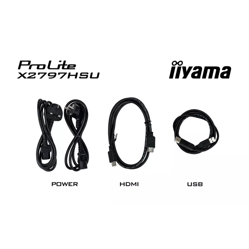Datora monitors IIYAMA ProLite X2797HSU-B1 27 collas (68,6 cm) Full HD 1920×1080 LED matēts 4 ms USB 3.2 Gen 1 skaļruņi VESA melns