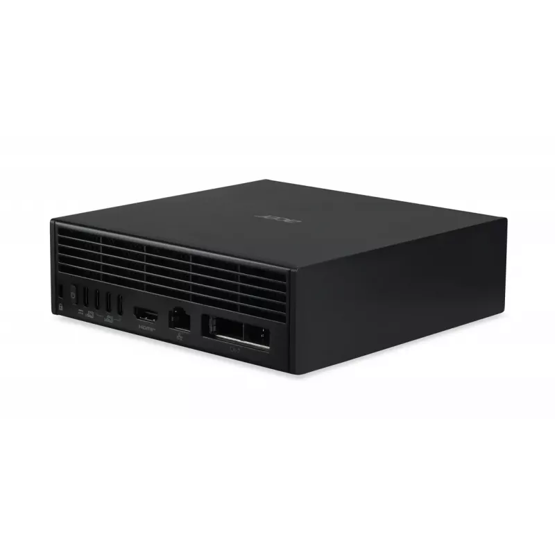 Mini PC darbstacija Acer Veriton VGN100 GB10, 128 GB LPDDR5x, 4 TB SSD, NVIDIA Melnswell, DGX OS, melna/pelēka