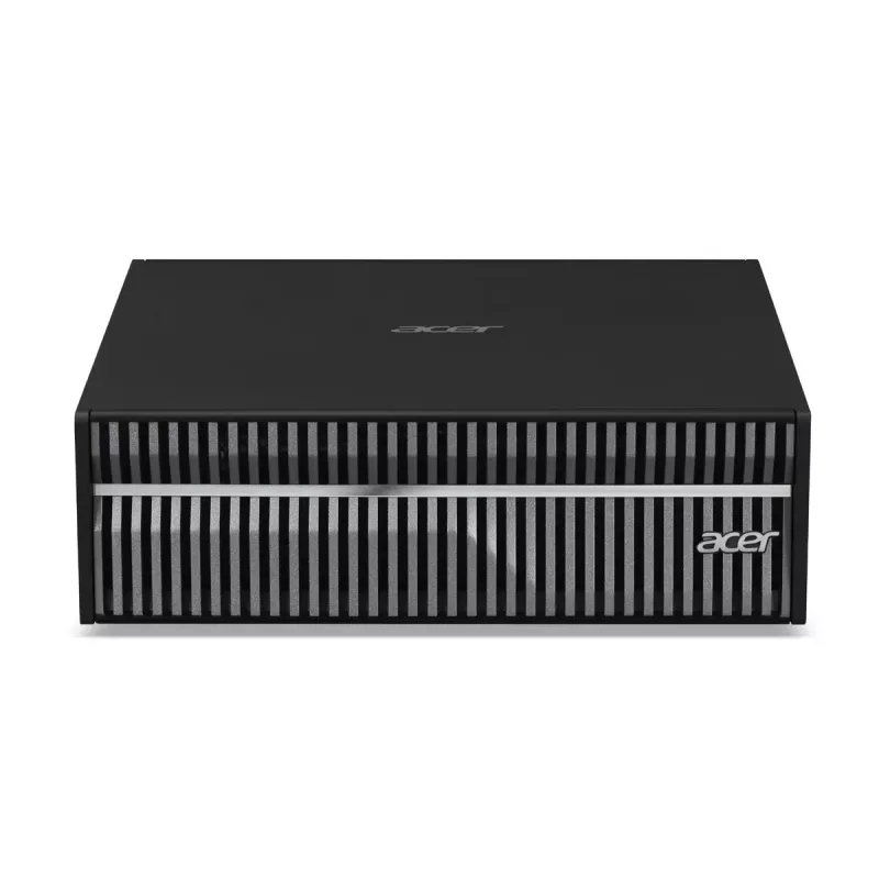 Mini PC darbstacija Acer Veriton VGN100 GB10, 128 GB LPDDR5x, 4 TB SSD, NVIDIA Melnswell, DGX OS, melna/pelēka