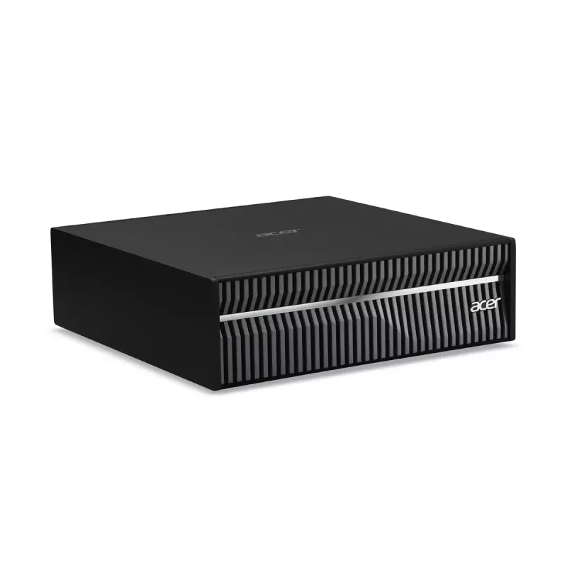 Mini PC darbstacija Acer Veriton VGN100 GB10, 128 GB LPDDR5x, 4 TB SSD, NVIDIA Melnswell, DGX OS, melna/pelēka
