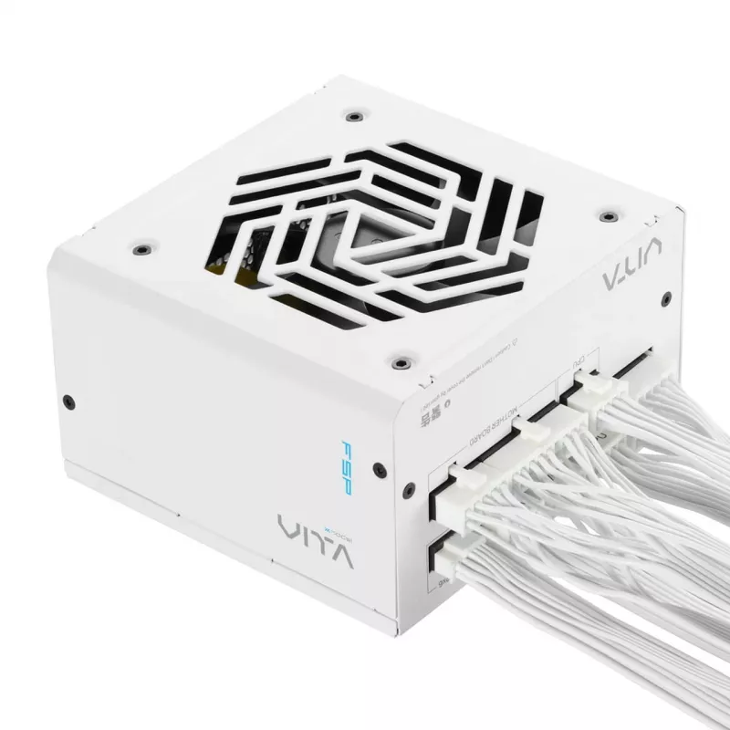 FSP VITA GM 1000W balts barošanas bloks ATX ATX3.1 balts, 1000 W, 100 - 240 V, 50/60 Hz, 12 - 6 A, aktīva, 100 W