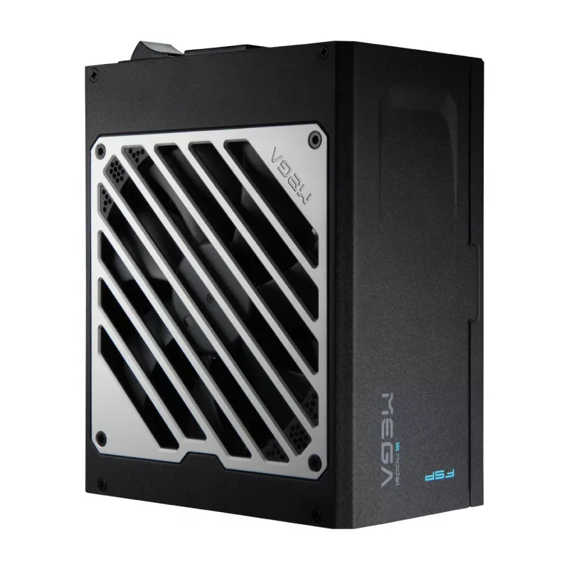 FSP MEGA TI 1350W barošanas bloks ATX ATX3.1 Melns, 1350 W, 100 - 240 V, 50/60 Hz, 8 - 15 A, 120 W, 1350 W