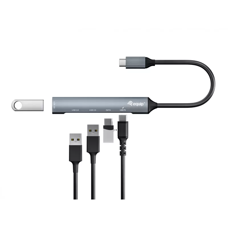 Equip 5 portu USB 3.0/2.0 centrmezgls ar USB-C PD