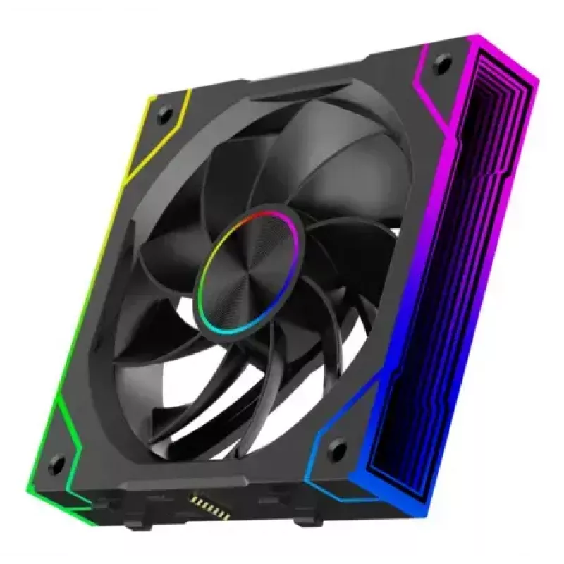 XILENCE XPF360R.ARGB 120 mm PC korpusa ventilators 3 gab. komplektā, hidrauliskais gultnis, 1.9 mmH2O, 7–13.2 V, melns