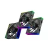 XILENCE XPF360R.ARGB 120 mm PC korpusa ventilators 3 gab. komplektā, hidrauliskais gultnis, 1.9 mmH2O, 7–13.2 V, melns