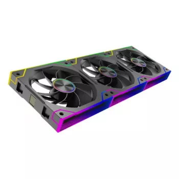 XILENCE XPF360R.ARGB 120 mm PC korpusa ventilators 3 gab. komplektā, hidrauliskais gultnis, 1.9 mmH2O, 7–13.2 V, melns