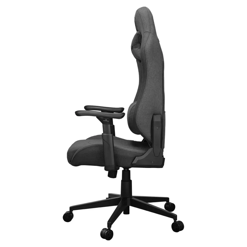 Universāla spēļu krēsls Cougar CGR-EPF-ROG — melns/pelēks, min. augstums 125 cm, sēdeklis 710×670 mm, maks. svars 120 kg