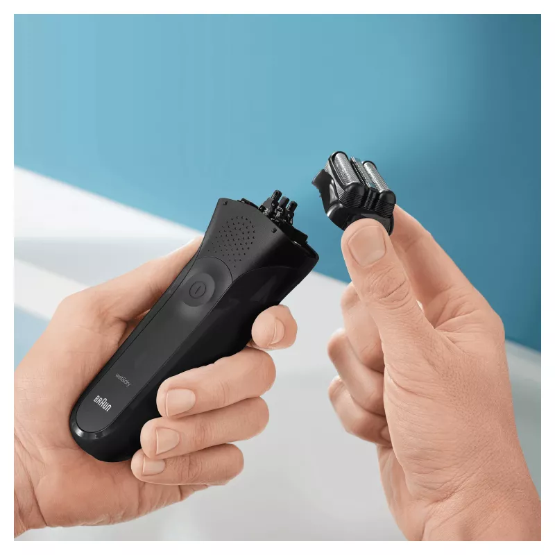 Braun Series 3 301s folijas skuveklis trimmeris melns