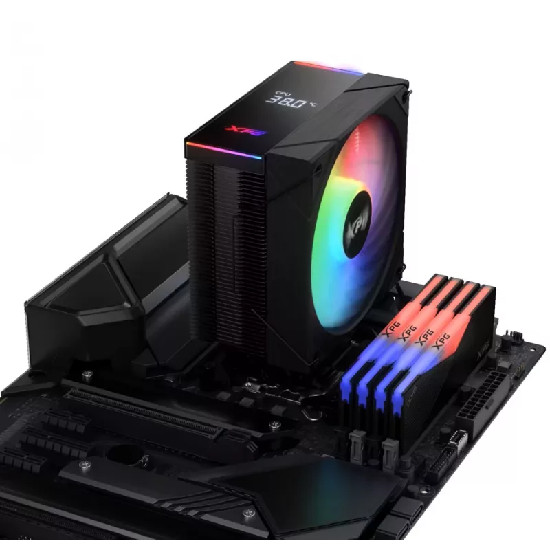 XPG MAESTRO PLUS 42SA CPU gaisa dzesētājs, Gaisa dzesētājs, 12 cm, Melns
