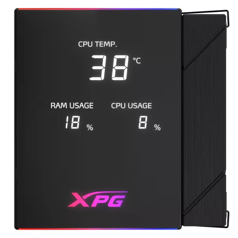 XPG MAESTRO PLUS 62DA CPU gaisa dzesētājs, Gaisa dzesētājs, 12 cm, Melns