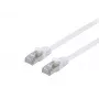 Equip Cat.6A U/FTP plakanais savienojošais kabelis, 0,5 m, balts