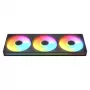 Ventilators Cougar Unity360-FB Single-Frame 360 ARGB PWM Forward, 120mm×3, 700–2500 RPM, FDB, 5.4 mmH2O, melns