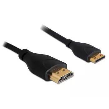 HDMI kabelis ar Ethernet A -> mini C St/St 1,00 m plāns DELOCK 83132