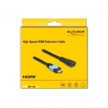 DeLOCK High Speed HDMI pagarinātāja kabelis 48 Gbps 8K 60 Hz 1 m
