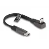 DeLOCK USB 2.0 plakanā lentes kabelis USB Type-C vīrišķais–vīrišķais PD 3.0 60W 1m melns
