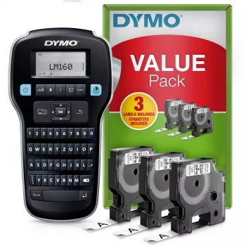 DYMO LabelManager 160 Valuepack etiķešu printeris Termiskā pārnese 160 x 160 DPI 12 mm/s D1 QWERTZ