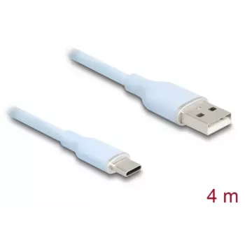 DeLOCK USB kabelis USB 2.0 4 m USB A USB C zils 81224