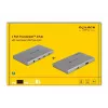 DeLOCK Thunderbolt 4 centrmezgls, 3 pieslēgvietas, USB 10 Gbps Type-A, 8K